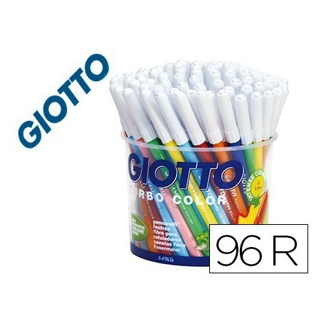 Rotulador Giotto Turbo SchoolPack 8x12 colores (96u.)