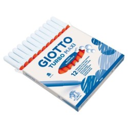 Retolador Giotto Turbo Maxi Color taronja 12u.