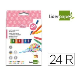 Rotulador Liderpapel Slim ø2mm. 24u.