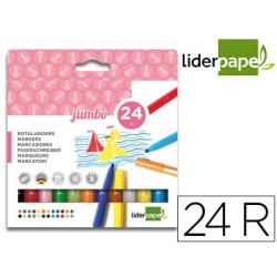 Rotulador Liderpapel Jumbo ø5mm. 24u.