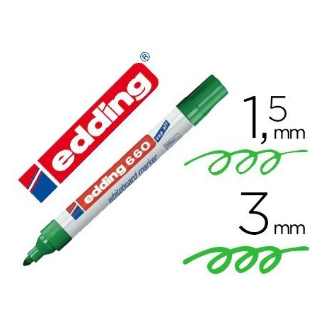 Retolador pizarra blanca Edding 660 verde