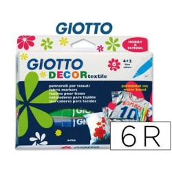 Rotuladores Giotto Decor textil 6u.