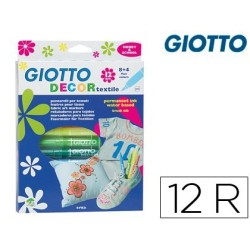 Rotuladores Giotto Decor textil 12u.