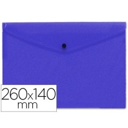 Carpeta sobre 260x140mm blau amb fermall