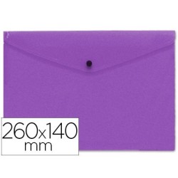 Carpeta sobre 260x140mm violeta amb fermall