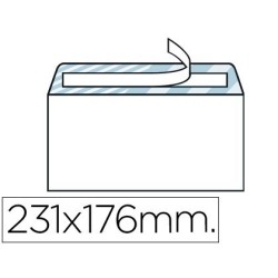 Sobres blancs 176x231mm. Tira silicona 500u.