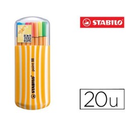 Retolador Stabilo Point 88 Estoig Neó Zebrui 20u.