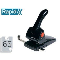 Taladro Rapid hdc65 fashion metalico/abs color negro capacidad 65 hojas