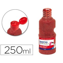 Tempera Giotto Purpurina 250ml. vermell