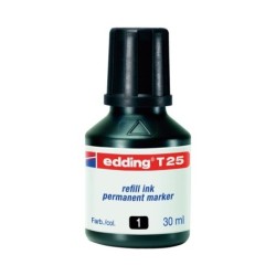 Tinta per reomplir marcadors Edding 30ml. Negra