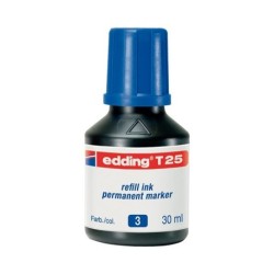 Tinta per reomplir marcadors Edding 30ml. Blava