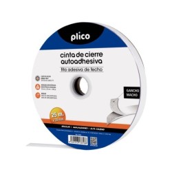 Velcro adhesiu blanc 20mmx25m. mascle