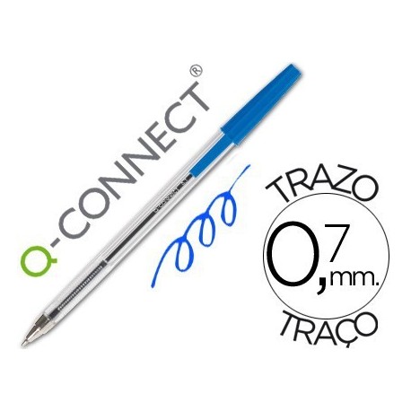 Bolígrafo Q-connect azul