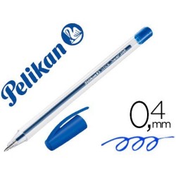 Boligrafo Pelikan stick super soft azul