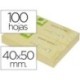 Blocs de notes adhesives 38x51mm. groc