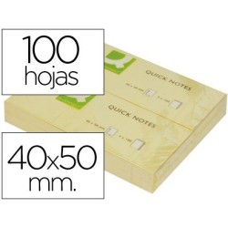 Blocs de notes adhesives 38x51mm. groc