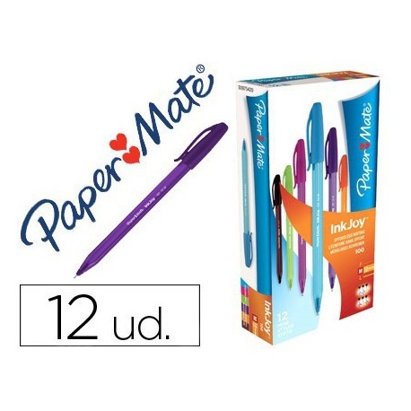 Bolígrafo PaperMate Inkjoy 100 surtido fantasía 12u.