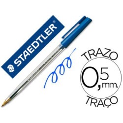 Bolígrafo Staedtler Stick azul