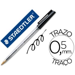 Bolígrafo Staedtler Stick negro