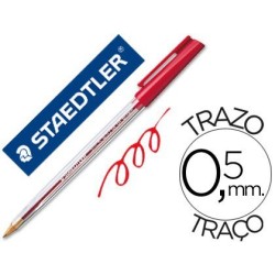 Bolígrafo Staedtler Stick rojo