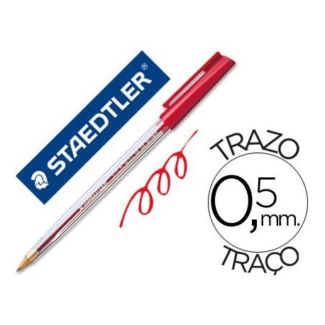 Bolígrafo Staedtler Stick rojo