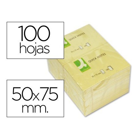 Bloc de notes adhesives posar i treure 50x75mm