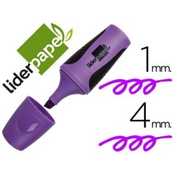 Rotulador liderpapel mini fluorescente violeta