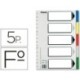 Separador vivo Esselte 5 posiciones folio