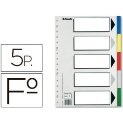 Separador vivo Esselte 5 posiciones folio