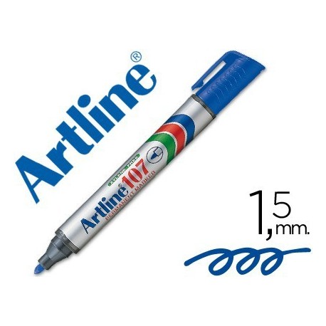 Retolador permanent Artline 107 blau