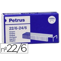 Grapas Petrus 22/6-24/6 galvanizada 1000u.