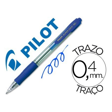 Bolígraf Pilot Supergrip blau