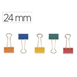 Pinza metalica reversible color n.2 24mm 10u.