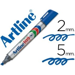 Retolador permanent Artline 109 blau