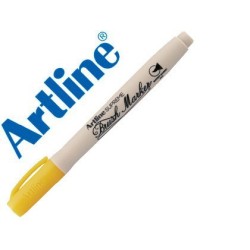 Retolador ArtLine Supreme Brush groc