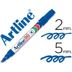 Retolador permanent Artline EK-90 blau