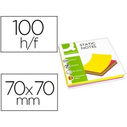 Bloc de notes magnètiques posar i treure 70x70 mm 100h 5 colors fluor