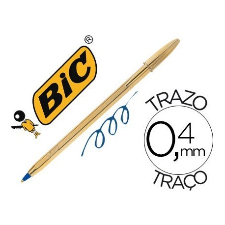 Bolígrafo Bic Cristal Celebrate oro