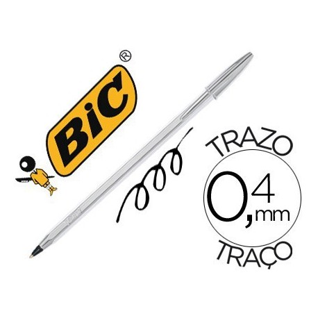 Bolígrafo Bic Cristal Celebrate plata