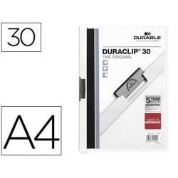 Dossier clip DuraClip 30hojas A4 blanco