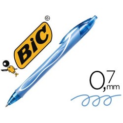 Bolígraf Bic gelocity quick dry turquesa