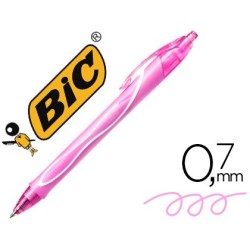 Bolígraf Bic gelocity quick dry rosa