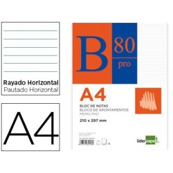 Bloc notes horitzontal A4 80 fulls encolat