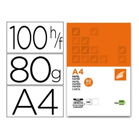 Paper A4 80g 100u. blanc