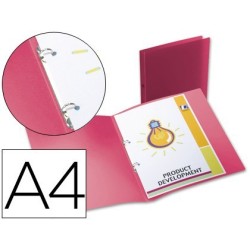 Carpeta 2 anelles PP 17mm. A4 Vermell