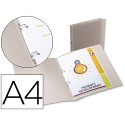 Carpeta 2 anelles PP 17mm. A4 Transparent