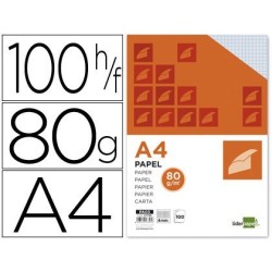 Paper A4 80g 100u. quadre 4 mm