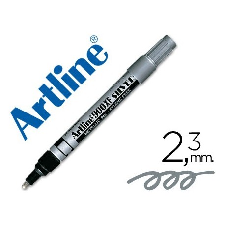 Retolador Artline permanent ek-900 plata 2.3mm