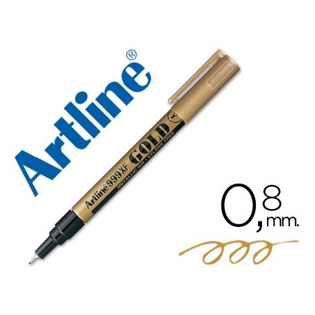 Rotulador artline permanente ek-999 oro 0.8mm