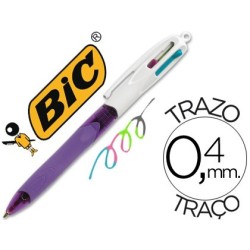 Bolígraf Bic 4 Colours grip Fashion